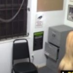 Horny cop is banging a petite teen thief in his office.
