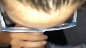 Real homemade first cum in mouth gagging